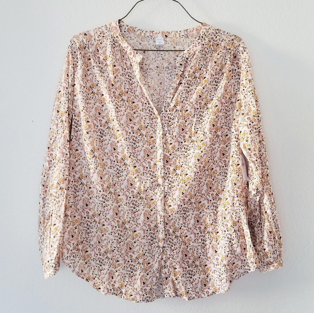 NWT Floral Blouse XS